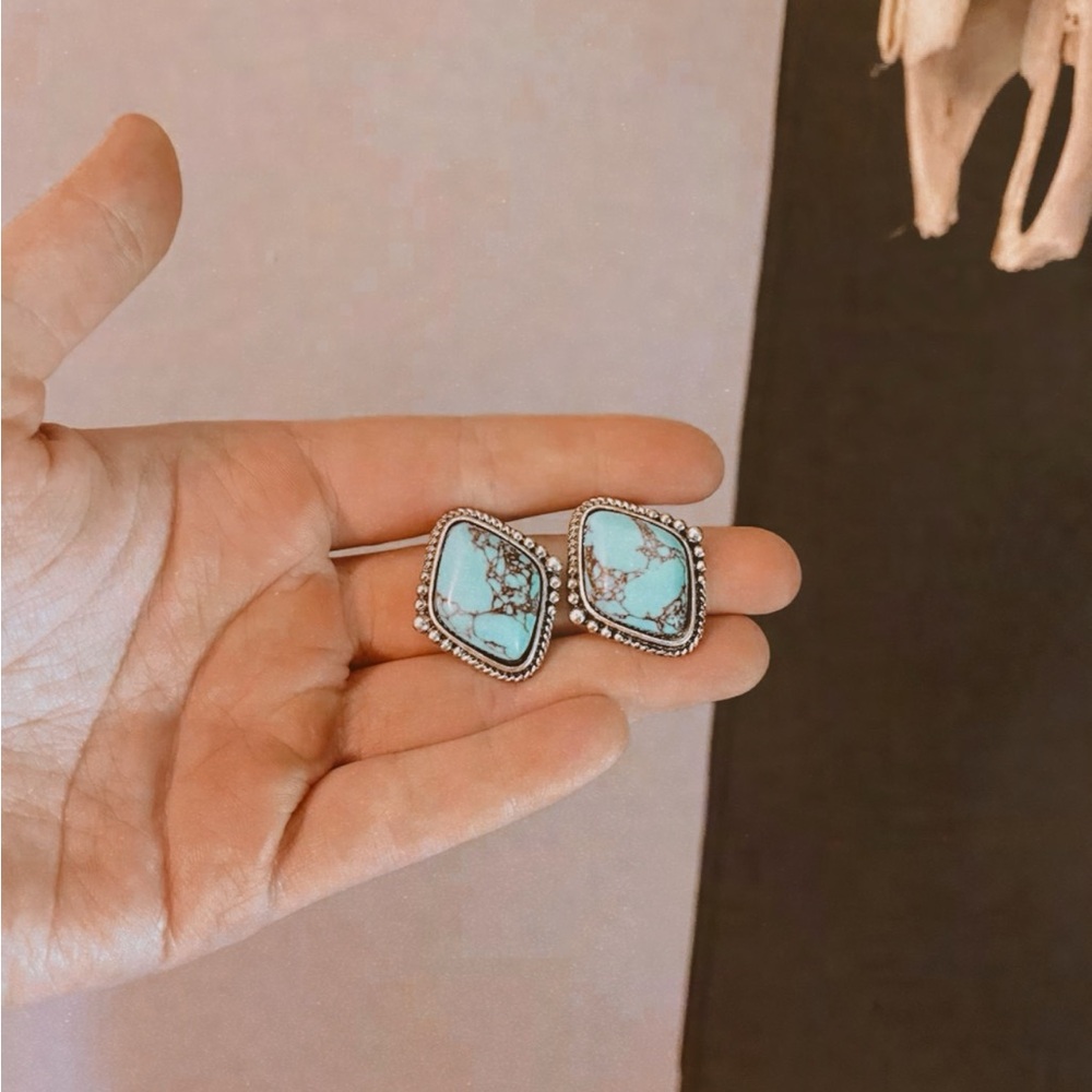 Turquoise studs
